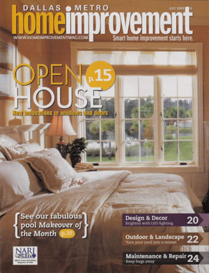 Dallas Home Improvement Magazine Article. New Innovations in Windows and Doors
