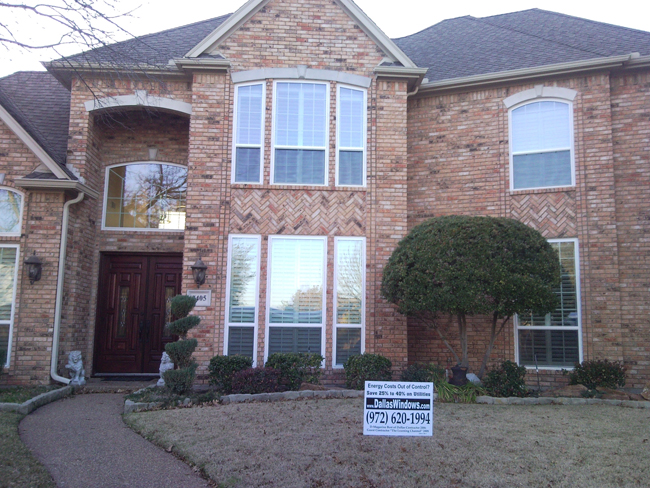 These are NT Window Energy Master vinyl windows as single hungs in the Prestonwood area of North Dallas