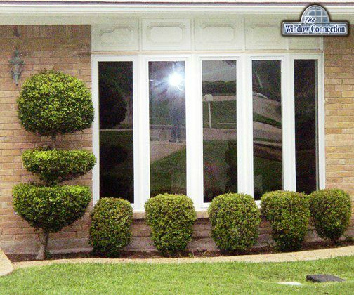 Plano Alside Casement Bow Window With Operating Ends and Picture Windows