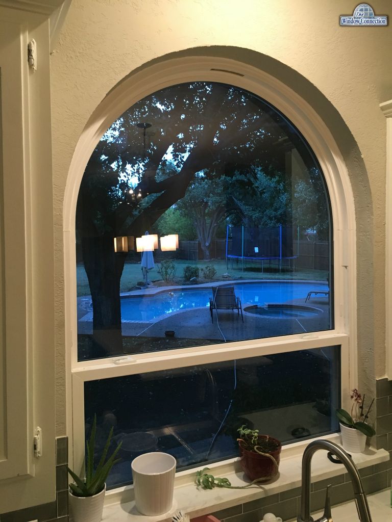 NT Window Energy Master Continuous Arch Single Hung Windows in Colleyville Interior View