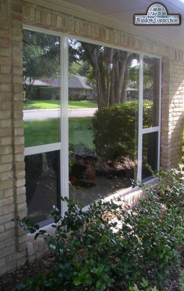 Don Young Thermally Broken Aluminum Single Hung Replacement Windows in White in Dallas Texas