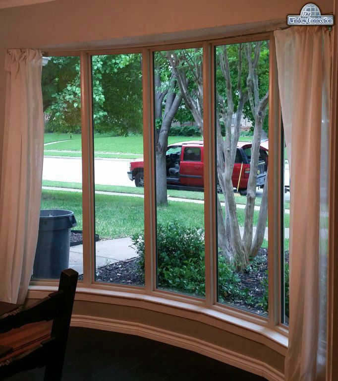 Slim Line VInyl Replacement Bow Windows from NT Window Interior View