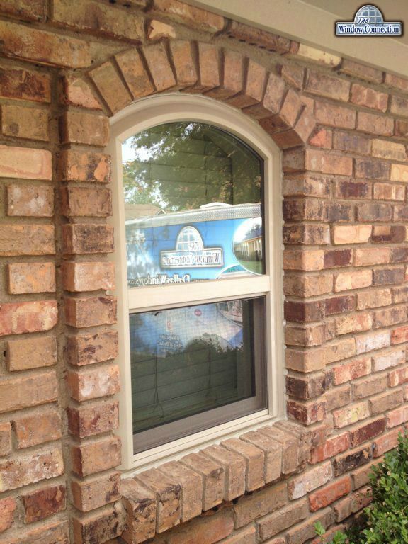 Small Archtop VInyl Replacement Single Hung Energy Master Window from NT Window in Mansfield Texas