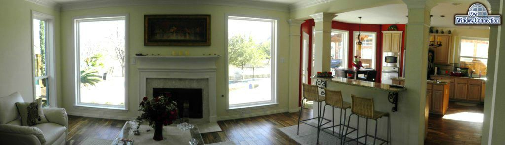 Energy Master VInyl Triple Glazed Energy Master Replacement Picture Windows - Irving Texas - Interior View