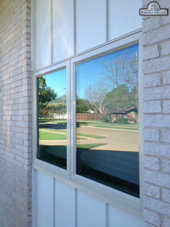 Alside Twin Casement Windows in Dallas in Place of a Sliding Window