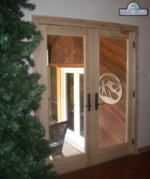 Wood French Door Interior View - Clad Exterior